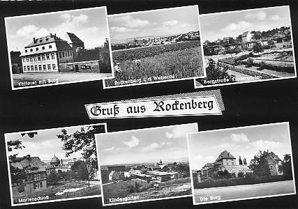 Postkarte von Rockenberg um 1965